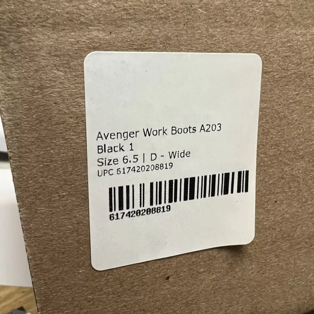 Avenger Womens Blade Work Boot Black 6.5Wide - Picture 6 of 6